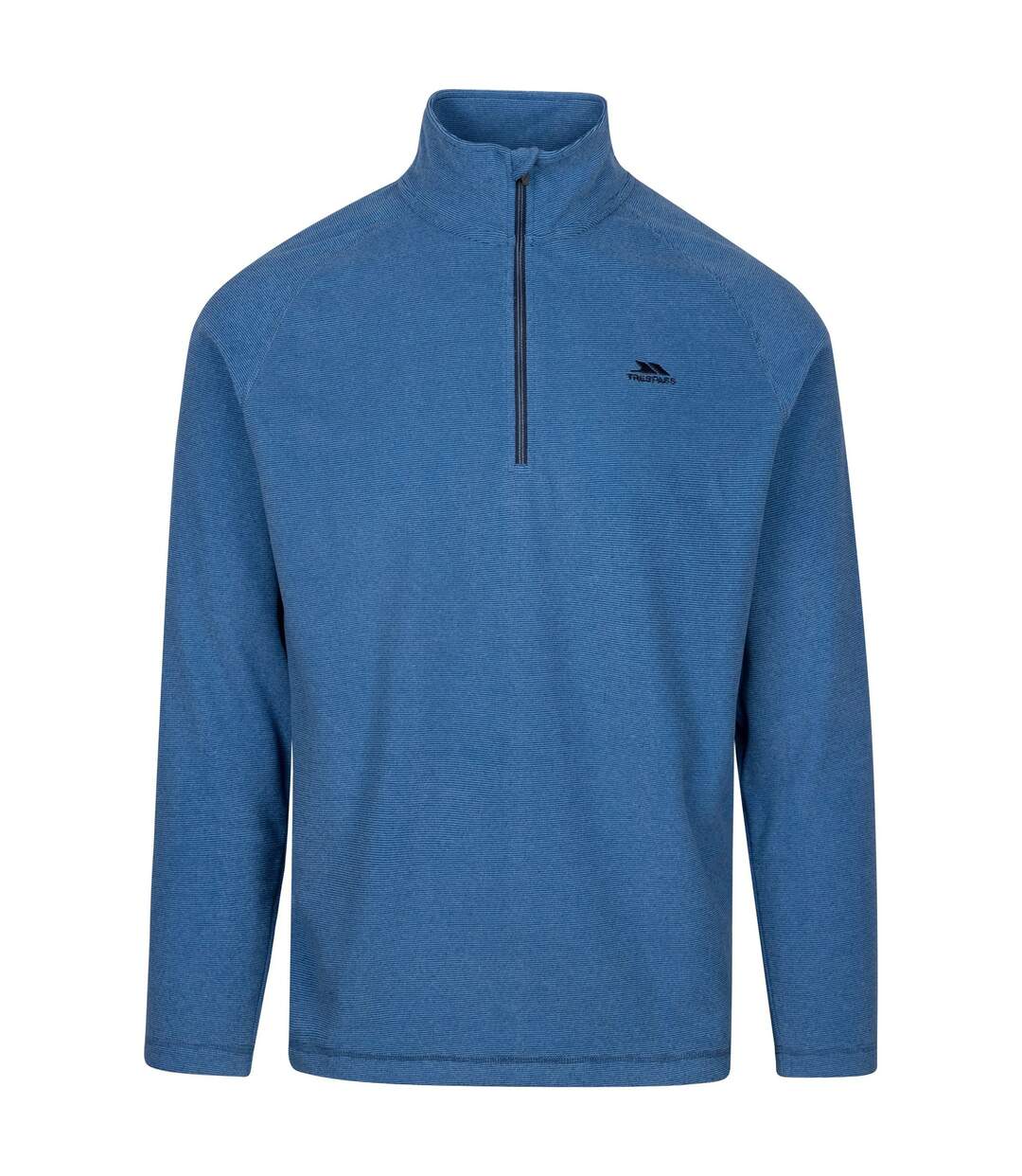 Mens keynote anti pilling 1/4 zip fleece top harbour blue Trespass-1