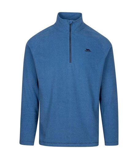 Mens keynote anti pilling 1/4 zip fleece top harbour blue Trespass