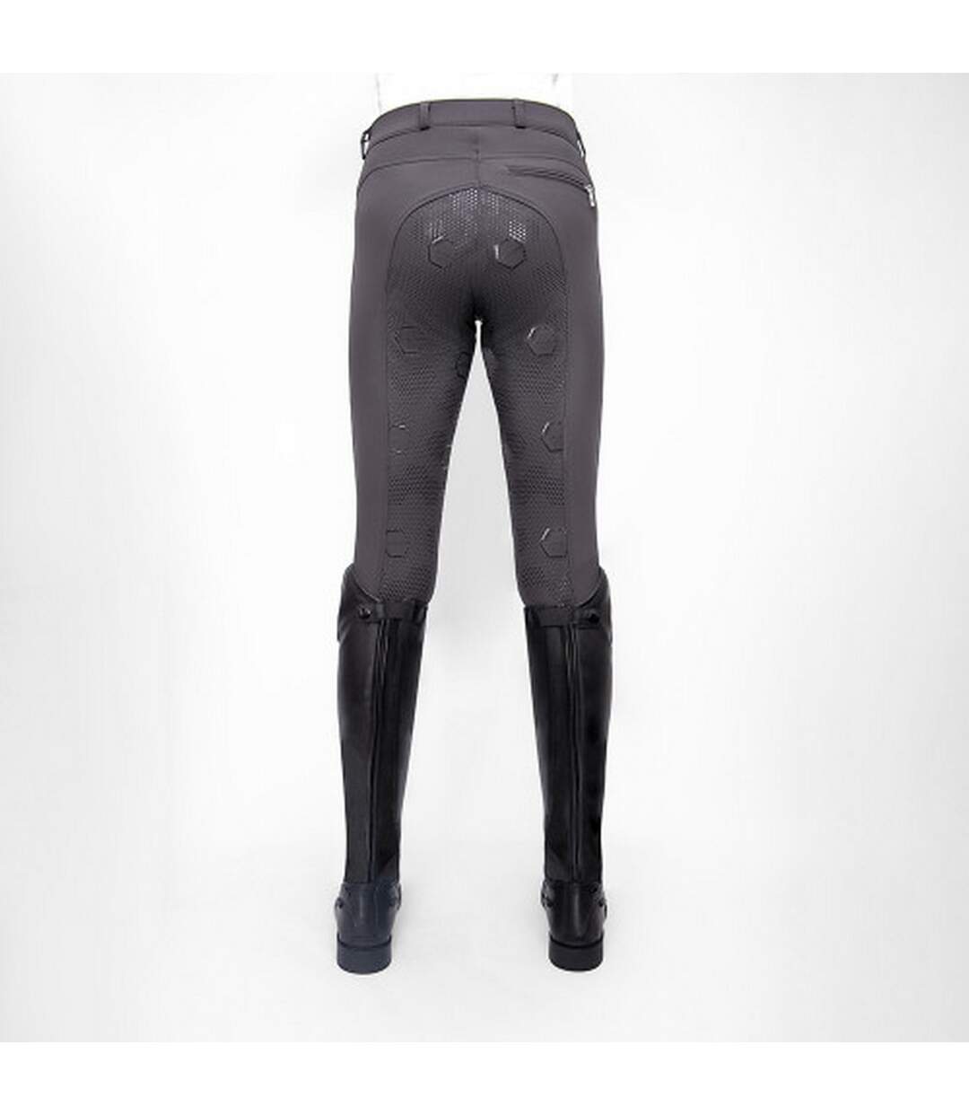 Pantalon d´équitation kilham competition femme gris foncé Coldstream-2