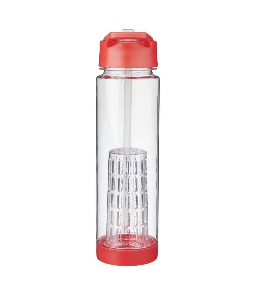 Bullet Tutti Frutti Bottle With Infuser (Transparent/Red) (25.9 x 7.1 cm) - UTPF155