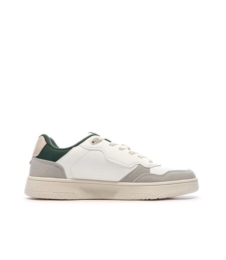 Baskets blanches/grises/vertes homme schott darcy