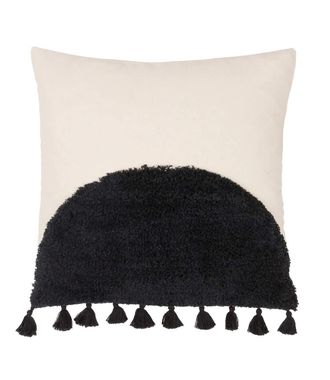 Radiance cushion cover 45cm x 45cm natural/black Furn