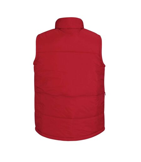 Veste Sans Manches Motif/style Uni Homme Rouge B&C