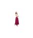 Jupe Longue Motif/style Floral En Relief Femme Fuchsia Lovedrobe-1
