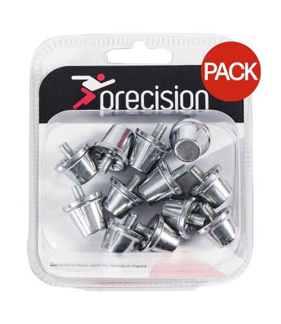 Pack of 6  Alloy football boot studs set  silver Precision