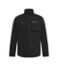 Mens Relaxed Fit Long-sleeved Overshirt Black Nicce-2