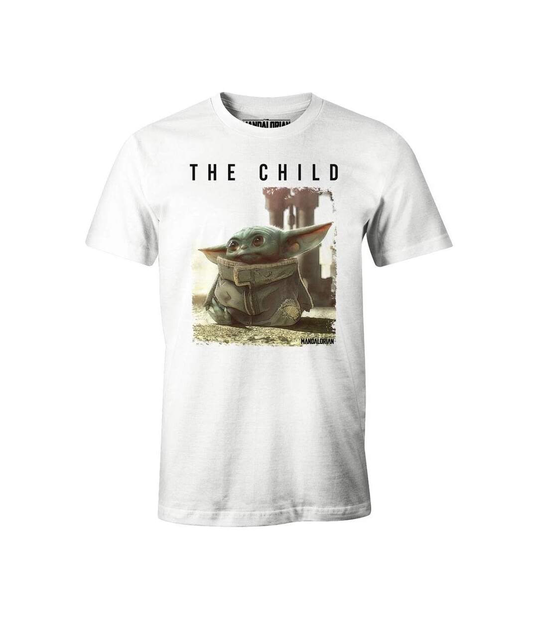 T-shirt Motif/style L´enfant Homme Blanc Star Wars The Mandalorian-1