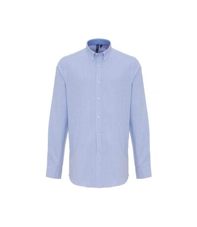 Chemise Homme Blanc Bleu Oxford Premier