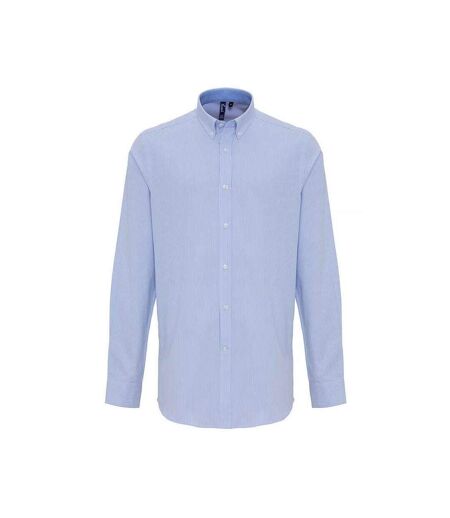 Chemise Homme Blanc Bleu Oxford Premier