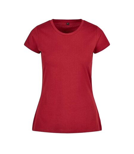 T-shirt Basic Femme Bordeaux Build Your Brand