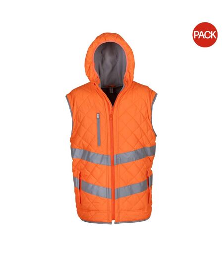 Vestes sans manches kensington adulte orange Yoko