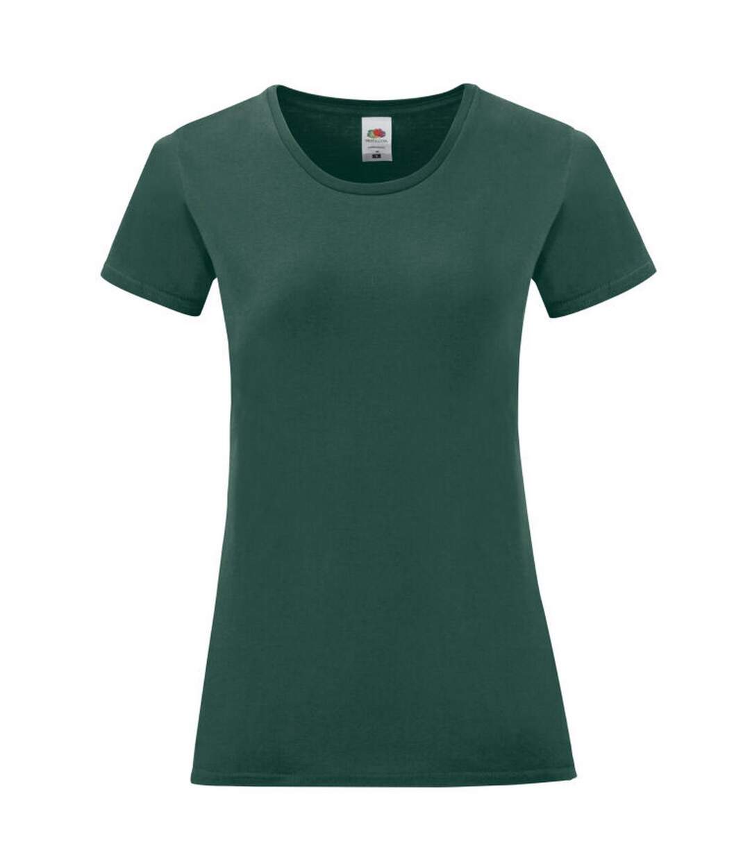 T-shirt Iconic Femme Vert Forêt Fruit Of The Loom-1