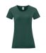 T-shirt Iconic Femme Vert Forêt Fruit Of The Loom-1