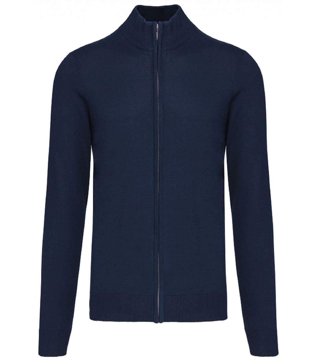 Gilet zippé cardigan K961 - homme - bleu marine