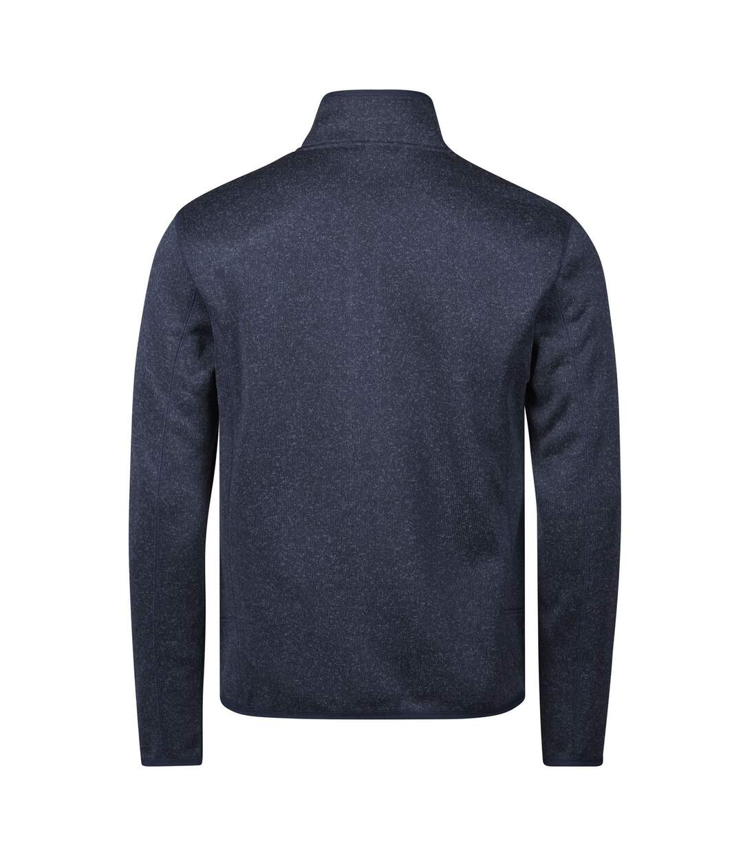 Mens Outdoor Fleece Jacket Navy Melange Tee Jays-2