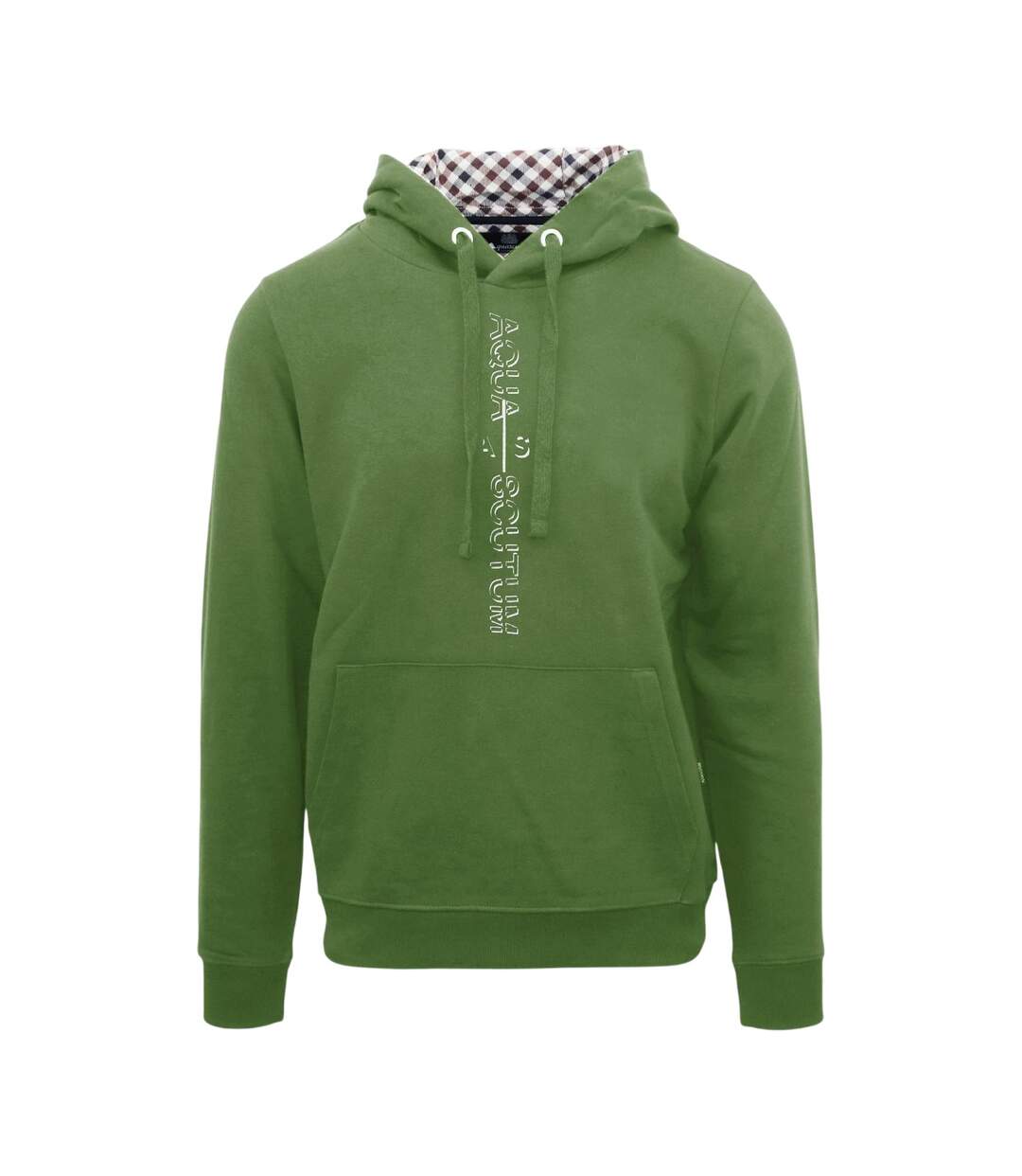 Sweat À Capuche Motif/style Lettrage Homme Vert Kaki Aquascutum-1