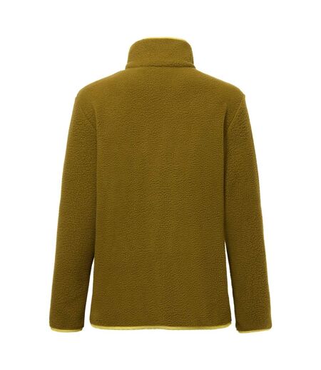 Womens/ladies Orla Kiely Ecclipse Borg Fleece Jacket Fur Green Regatta