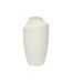 Vase Design Rainuré Ice 50cm Crème-1