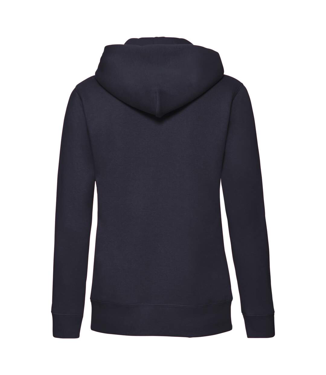 Womens/ladies lady fit full zip hoodie deep navy Fruit of the Loom