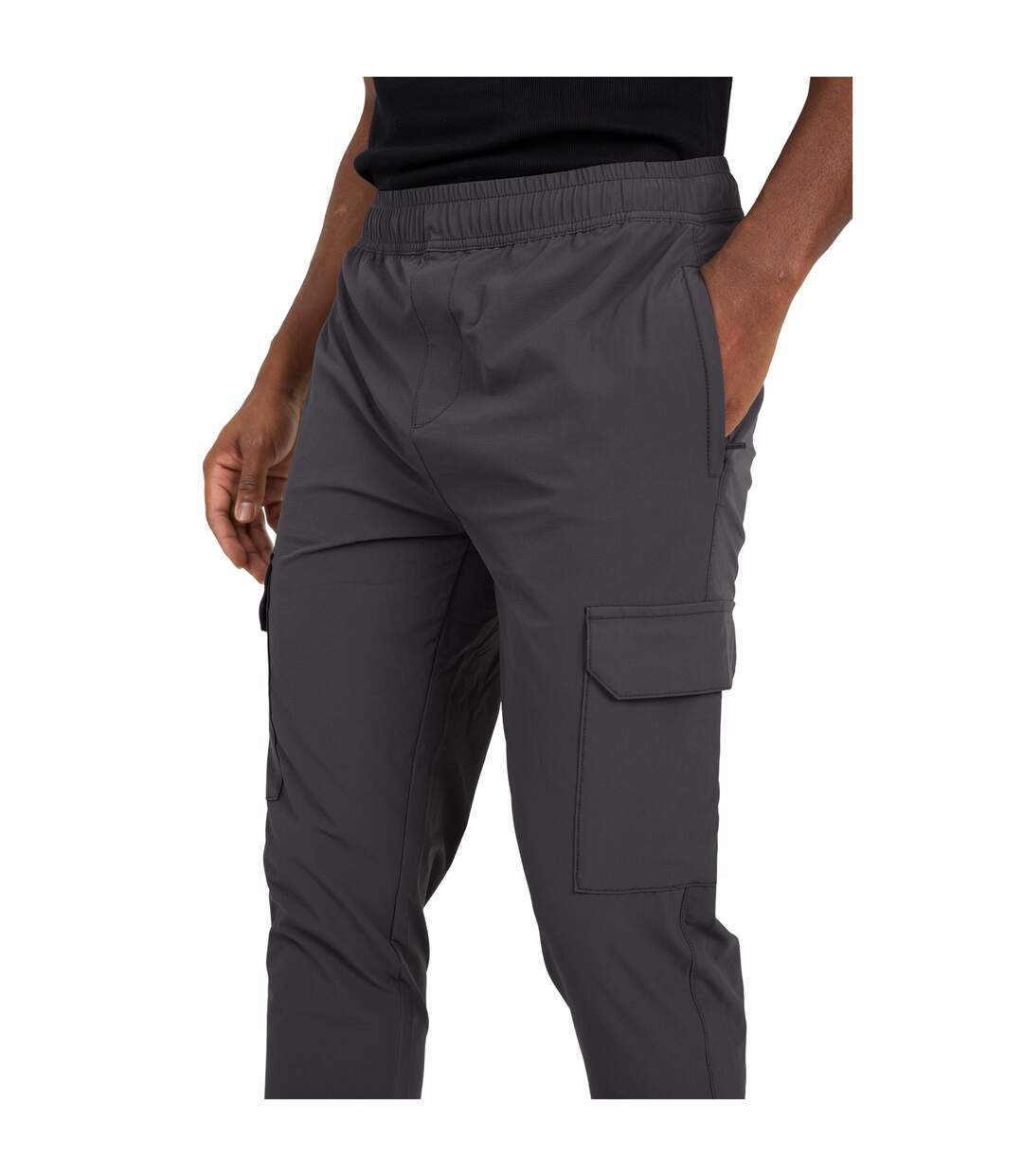Pantalon À Poches Homme Gris Foncé Brave Soul-3
