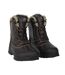 Mens Logo Mid Calf Snow Boots Brown Karrimor-4
