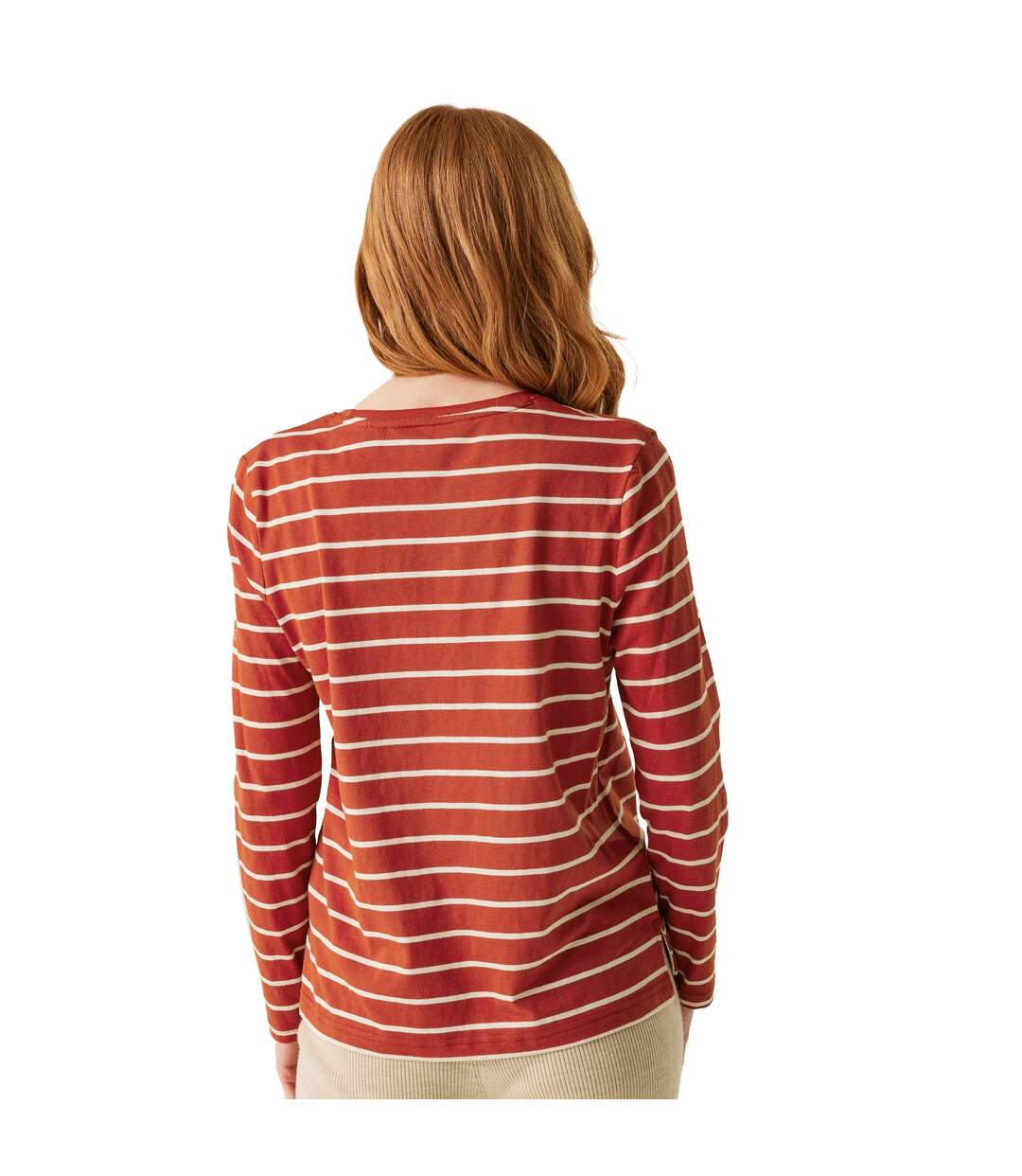 T-shirt Federica Femme Ocre Rouge Vanille Clair Regatta-4