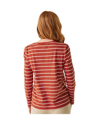 T-shirt Federica Femme Ocre Rouge Vanille Clair Regatta