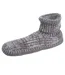 Isotoner Chaussettes d'intérieur homme maille côtelée, picots antidérapants-1