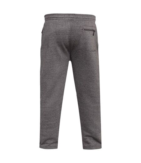 Duke Mens Kingsize Albert Open Hem Jogging Bottoms (Grey) - UTDC134