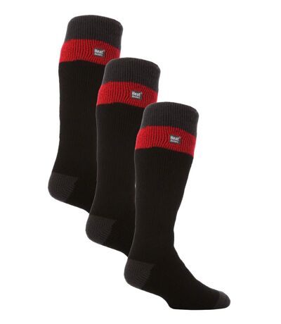 Men's Thermal Striped Ski Socks | High Quality Heat Holders Extra Long Socks