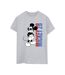 Disney T-shirt boyfriend en coton dégradé Mickey Mouse Femme/Ladies (Gris sportif) - UTBI38286-1