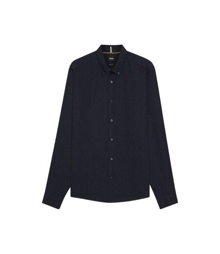 Chemise Manches Longues Liam Homme Bleu Foncé Boss