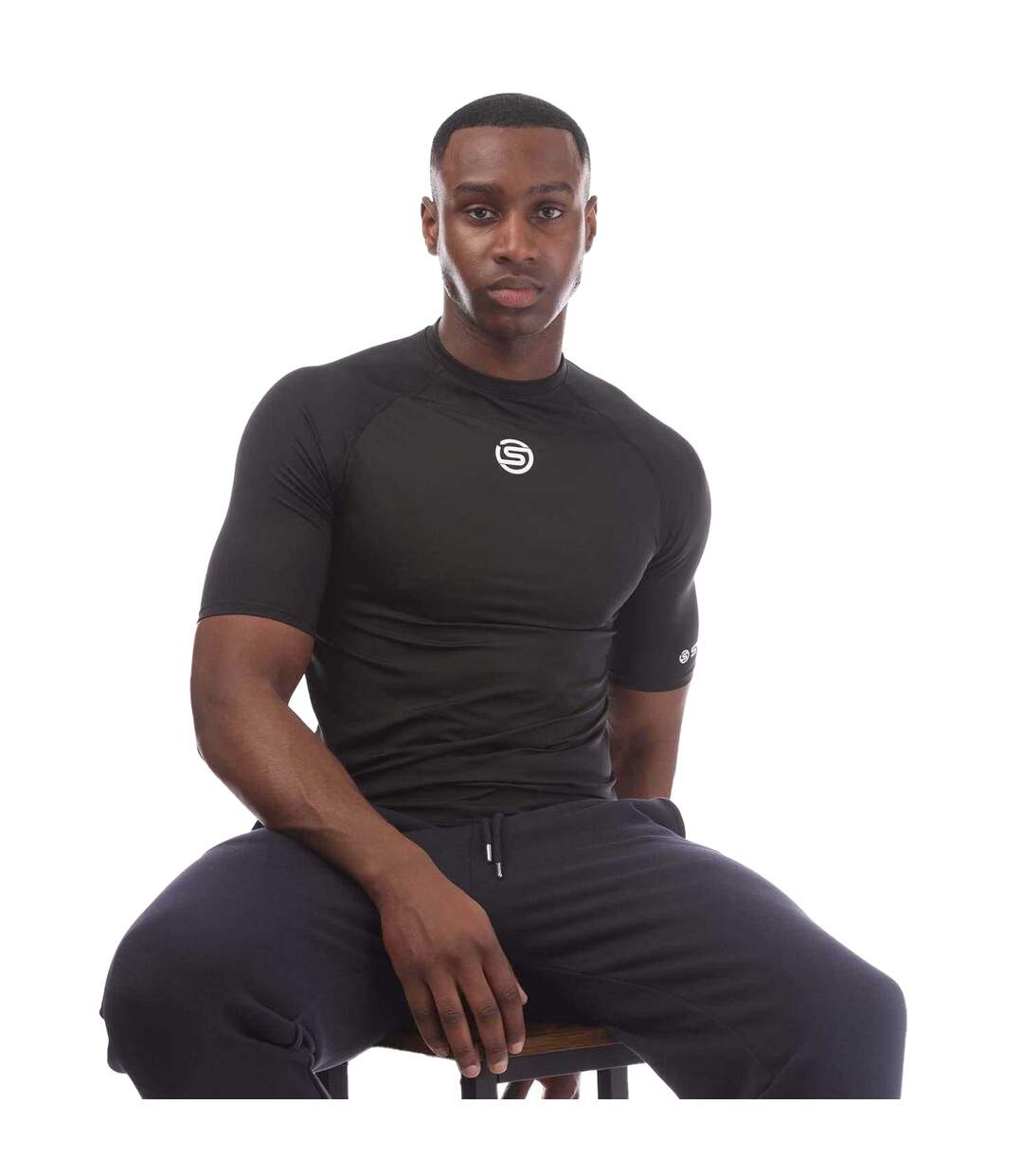 Mens Series-1 Short-sleeved Top Black Blackwatch Skins-4