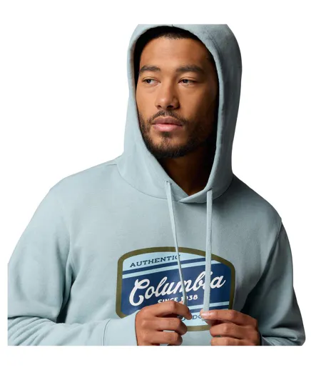 Mens Trek Graphic Hoodie Blue Columbia