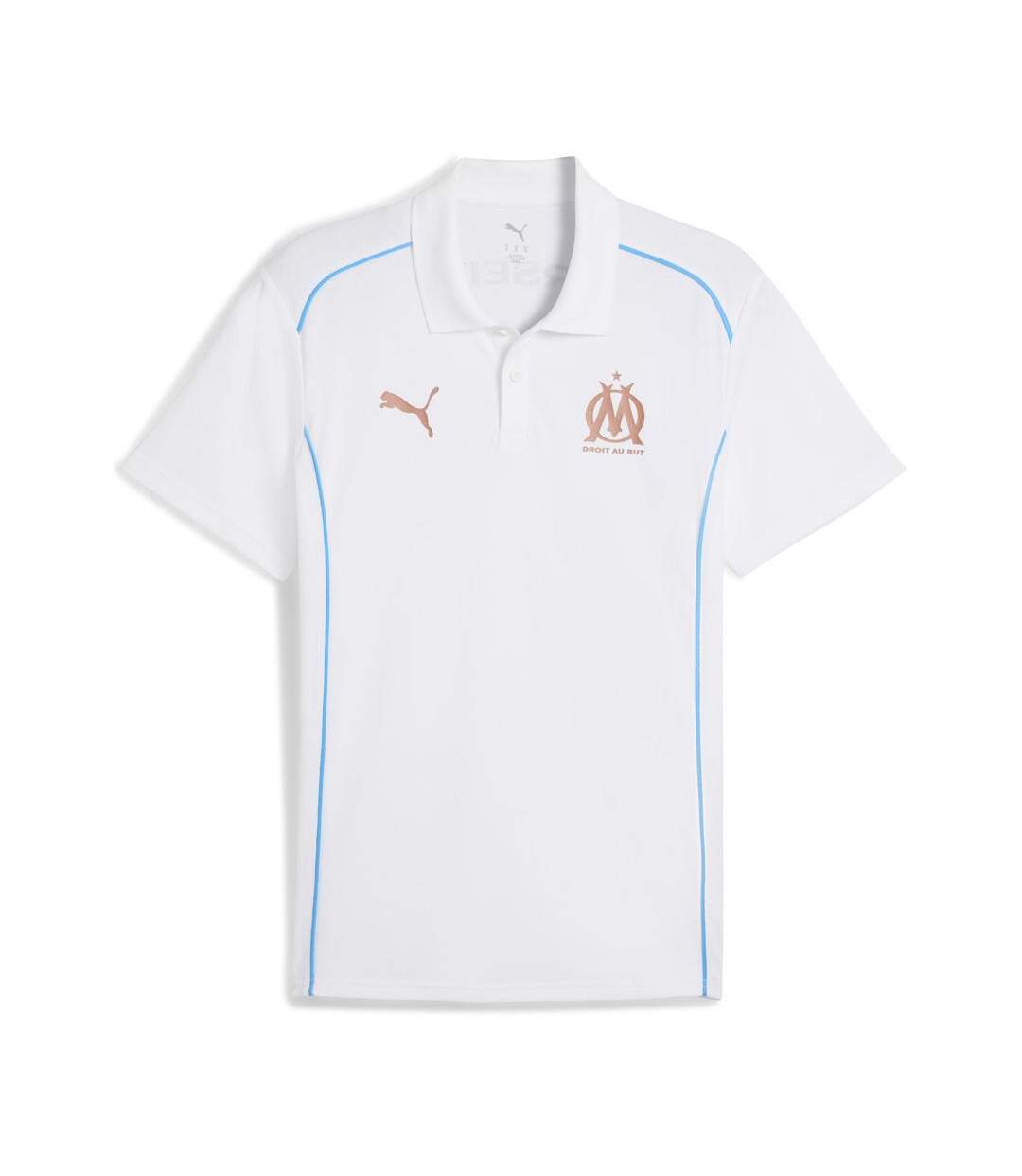 OM polo blanc  homme puma-1