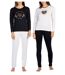 Pyjama COTON MELISSA BROWN SACRE Pack de 2