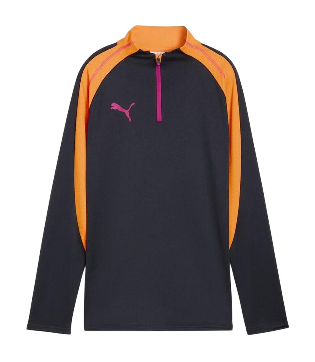 Womens/ladies Training Base Layer Top Navy Orange Puma-2