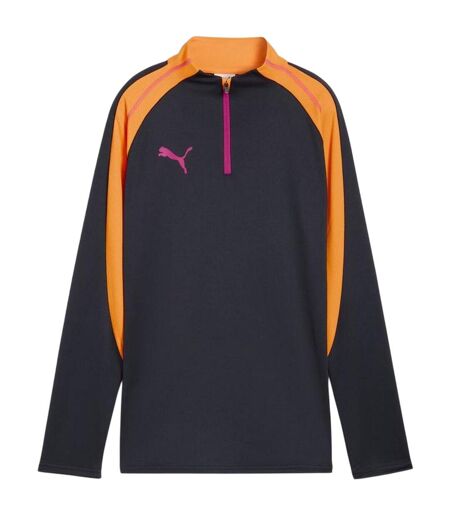 Womens/ladies Training Base Layer Top Navy Orange Puma