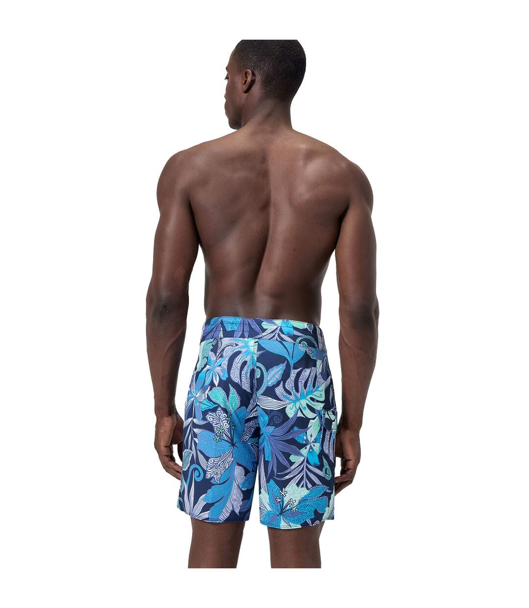Boardshort Style Feuilles Homme Bleu Speedo-3