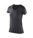 Spiro Womens/Ladies Impact Softex Short Sleeve T-Shirt (Black) - UTPC2621