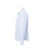 Womens/ladies Micro Gingham Check Cotton Long-sleeved Shirt Light Blue Premier-3