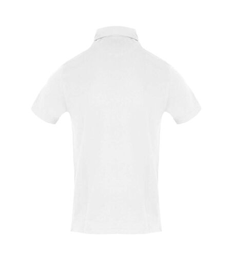 Mens Chest Logo Collared Polo Shirt White Aquascutum