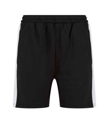 Finden & Hales Mens Knitted Shorts (Black/White)