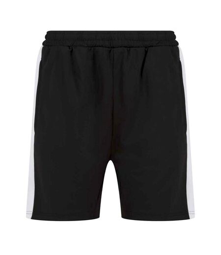 Finden & Hales Mens Knitted Shorts (Black/White)