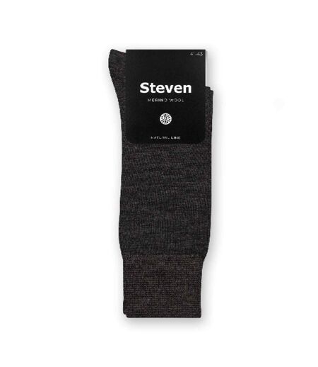 Steven - 1 Paire Homme Chaussettes Laine Mérinos Trekking Chaudes