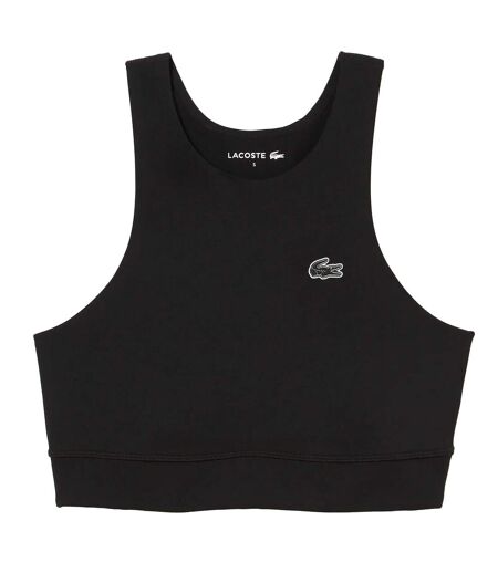 Brassière de sport femme noir Lacoste