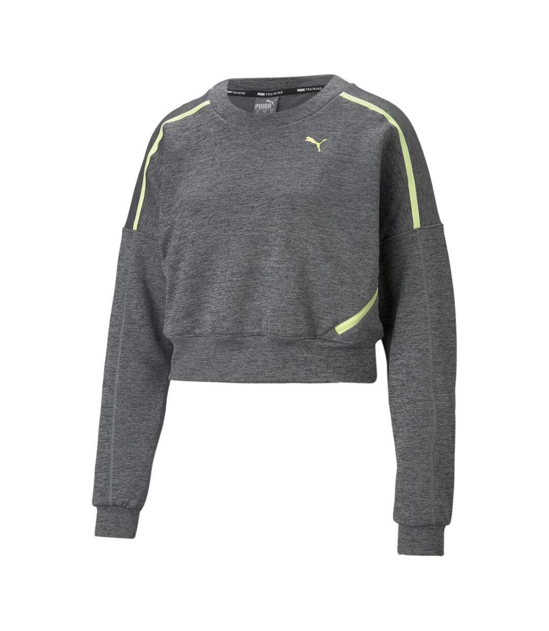 Sweat Gris/Jaune Femme Puma Train - L-1