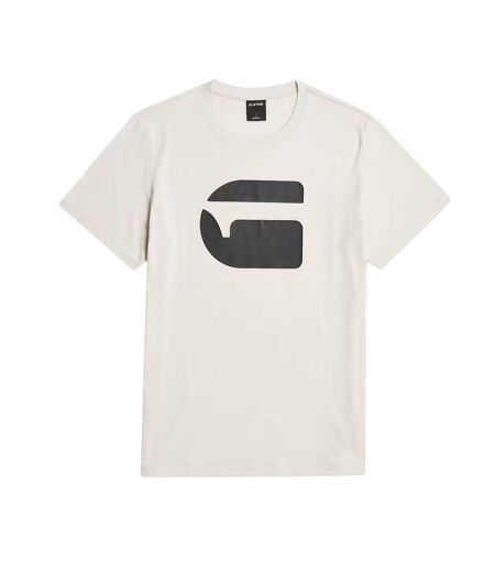 T-Shirt beige/noir homme g-star raw logo