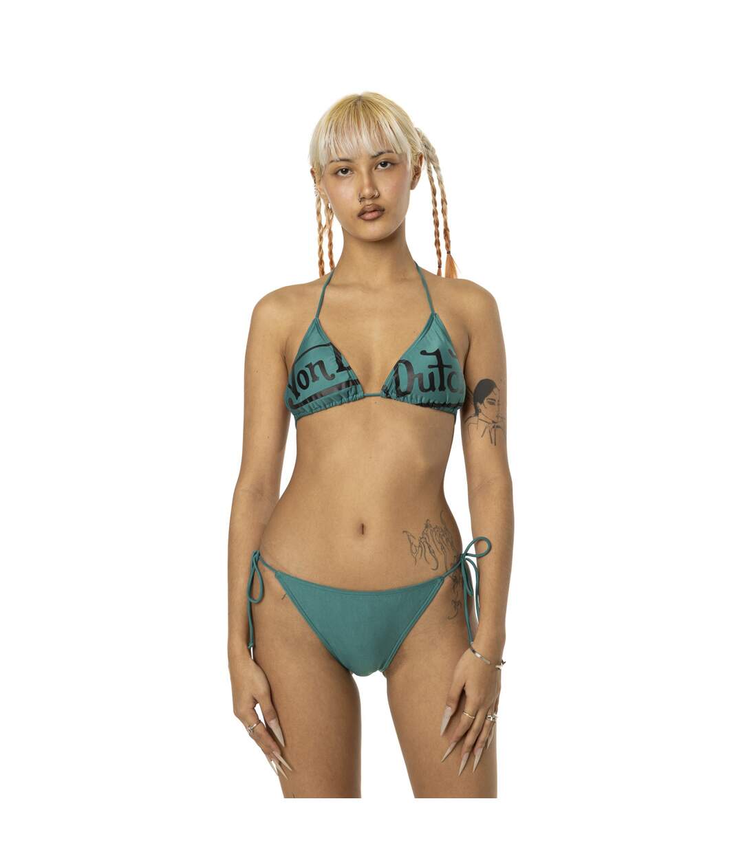 Maillot de bain femme 2 pièces triangle Logo Vondutch-1