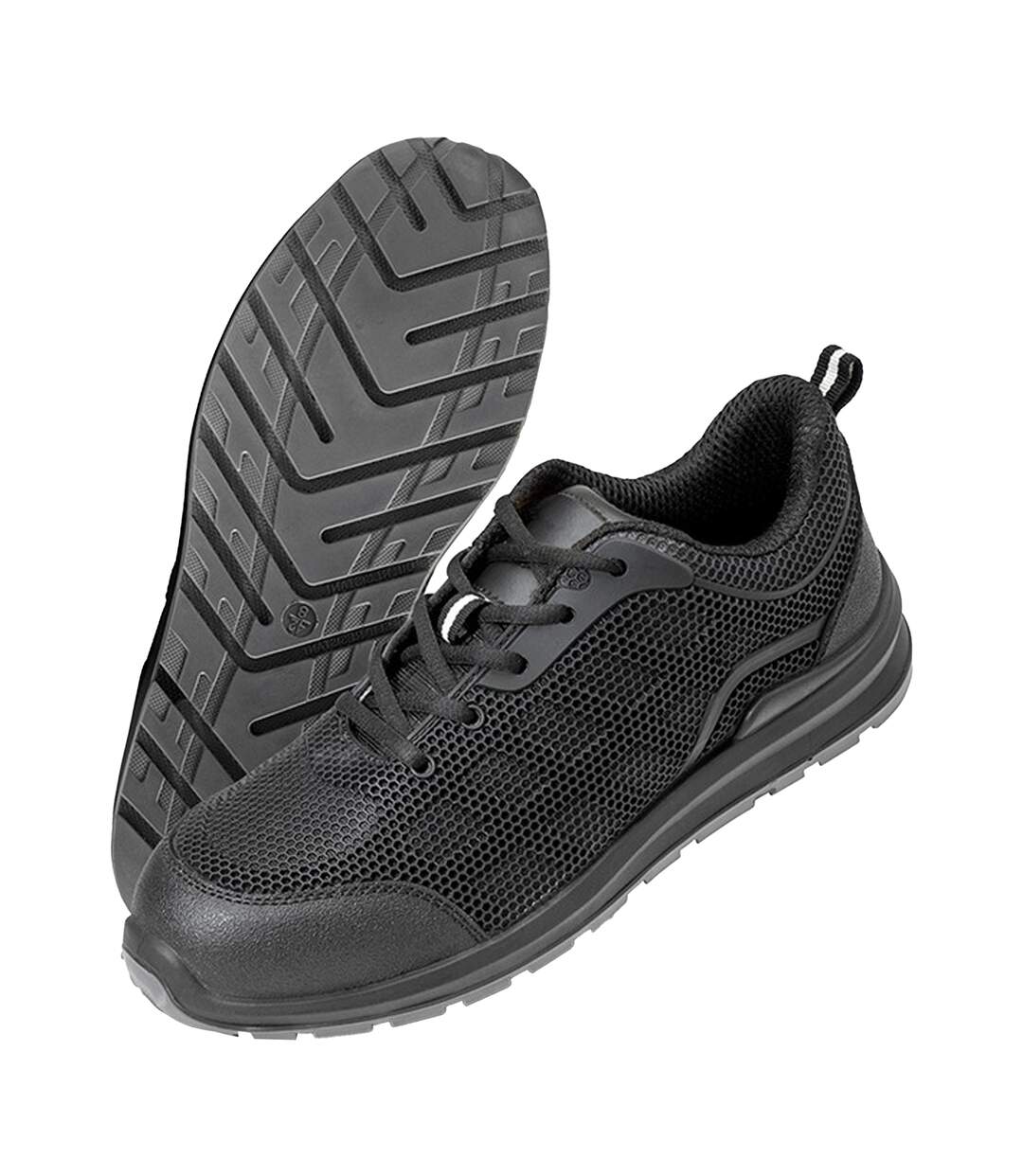 Result Work-guard Unisex All Black Safety Trainers Black WORK-GUARD By Result-3